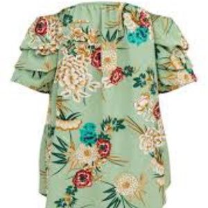 Green Floral Shift Dress